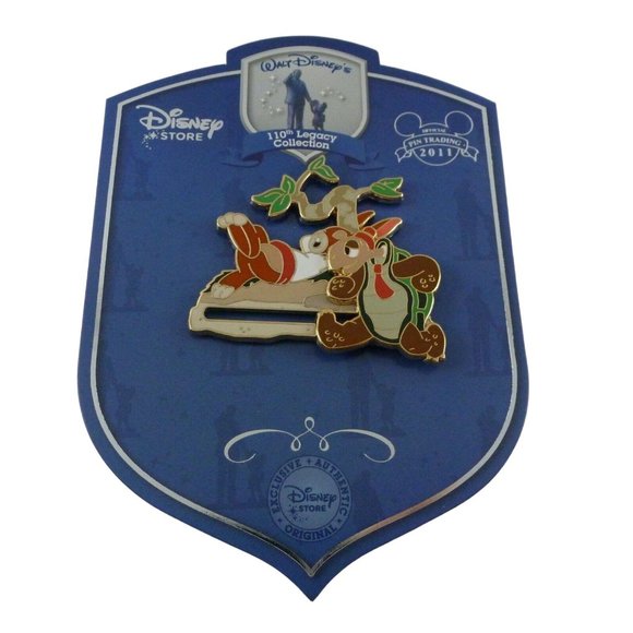 Disney Store 110th Legacy Collection The Tortoise & The Hare Slider Limited Pin - Picture 5 of 5